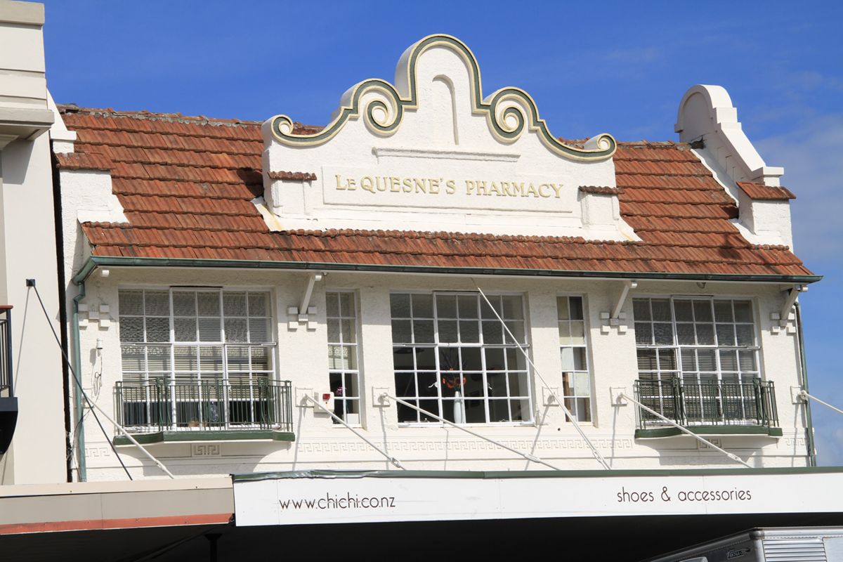 Le Quesne’s Pharmacy building on Jervois Road, Ponsonby, 2011.